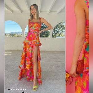 Show Me Your MuMu Lady Corset Dress ~ Miss Malibu. Size L.